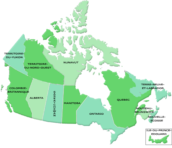 Provinces In Canada. Most populated provinces